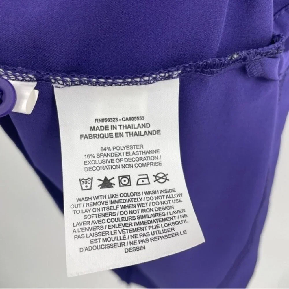 TCU HORNED FROGS NIKE DRY Polo Shirt Sz L Purple Dri-Fit On Field‎ CQ5283